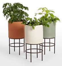 Glazed Concrete Planter, For Home Decoration, Size : Customized