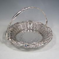 silver plated basket