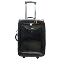 Leather Trolley Suitcase
