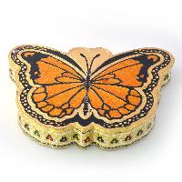 Butterfly Shape Jaipuri Gold Minakari Dryfruit Box
