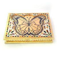 Golden Butterfly Meenakari Designer Dryfruit Box
