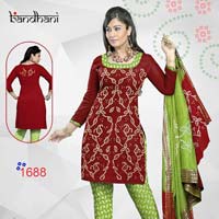 Ladies Bandhej Dress Material