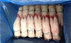 Clean Frozen Pork Feet