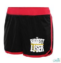 Biggest Loser Gym Shorts in Red-black