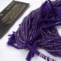 Amethyst Faceted Rondelle Beads