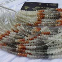 Multi Moonstone Cut Round Gemstone Beads