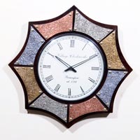 Octagen Shape Clock with Metal Fit