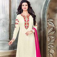 Ayesha Takia Off White Color Straight Suit-563