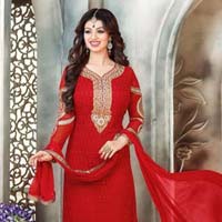 Ayesha Takia Red Color Straight Suit-563