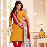 Red Color Churidar Suits