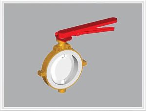 PFA / FEP LINED BUTTERFLY VALVE