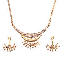 Jack Jewels Gold Plated Double Arc Necklace
