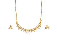 Jack Jewels Gold Plated Mountain Peak Necklace