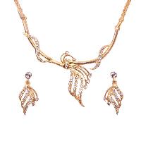 Jack Jewels Gold Plated Petal Leaf Necklace