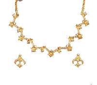 Gold Plated Ziggy Necklace