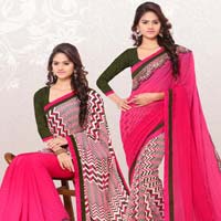 RekhaManiyar Fashions Designer Reversable Sari 8533