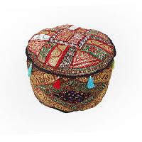 Embellish Patchwork Pouf Cover