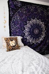 Blue Star Mandala Tapestry Tribal Bedspread Wall Hanging