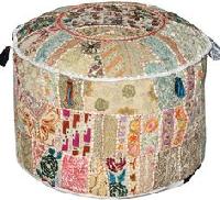 Patchwork Pouf Cover