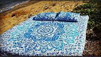 Boho Indian Mandala Blue Duvet Cover