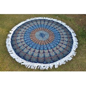 Round Tapestry Cotton Beach Throw Towel