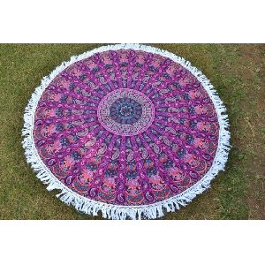Gypsy Mandala Round Tapestry Handmade Beach Throw Towel