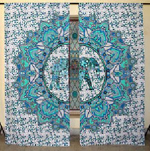 Handmade Cotton Indian Mandala Wall Curtain