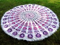 Round Mandala Tapestry Beach Throw