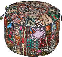 Patchwork Pouf Cover
