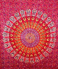 Bohemian Mandala Tapestry Cotton Bedsheet