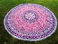 Mandala Round Tapestry Beach Throw