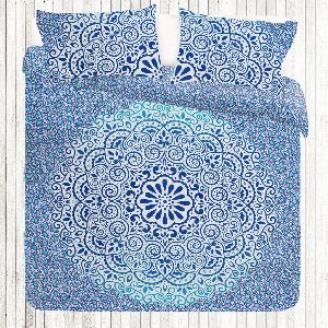 Indian Mandala Handmade Cotton Blue Duvet Cover