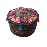 Handmade Patchwork Pouf Cover