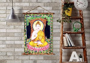 Om Buddha Boho Wall Poster Handmade Home Decorative Poster