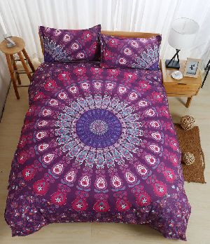 Pink Mandala Handmade Floral Home Decorative Duvet Cover