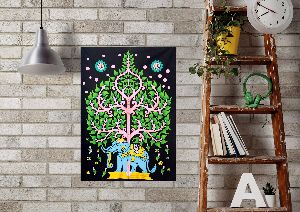 Tree Elephant Handmade Wall Poster