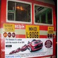 Bus Back Panel Advertising