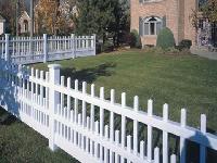Removable pvc fence