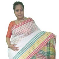 Tuk Tuk Tiranga Net Silk Saree