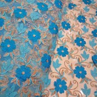Net Beautiful Thread And Zari Embroidery