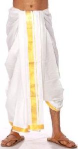 Plain Cotton Menswear Lungi, Color : White One Size Fits All