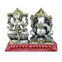 silver indian god idols