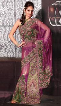 shimmer net sarees