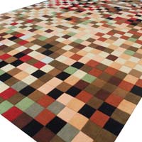 Handmade Woollen Multi Colors Carpet