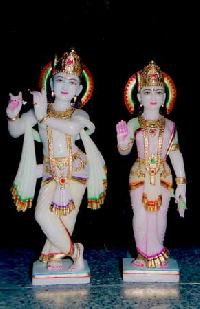 radha krishna statues