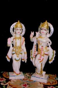 radha krishna statues