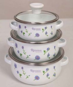 Enamel Storage Bowl Set