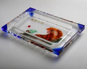 Rectangle Crystal Ashtray