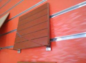 White Red Orange Slot MDF Aluminium Inserted