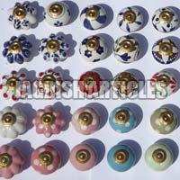 Blue Pottery Knobs